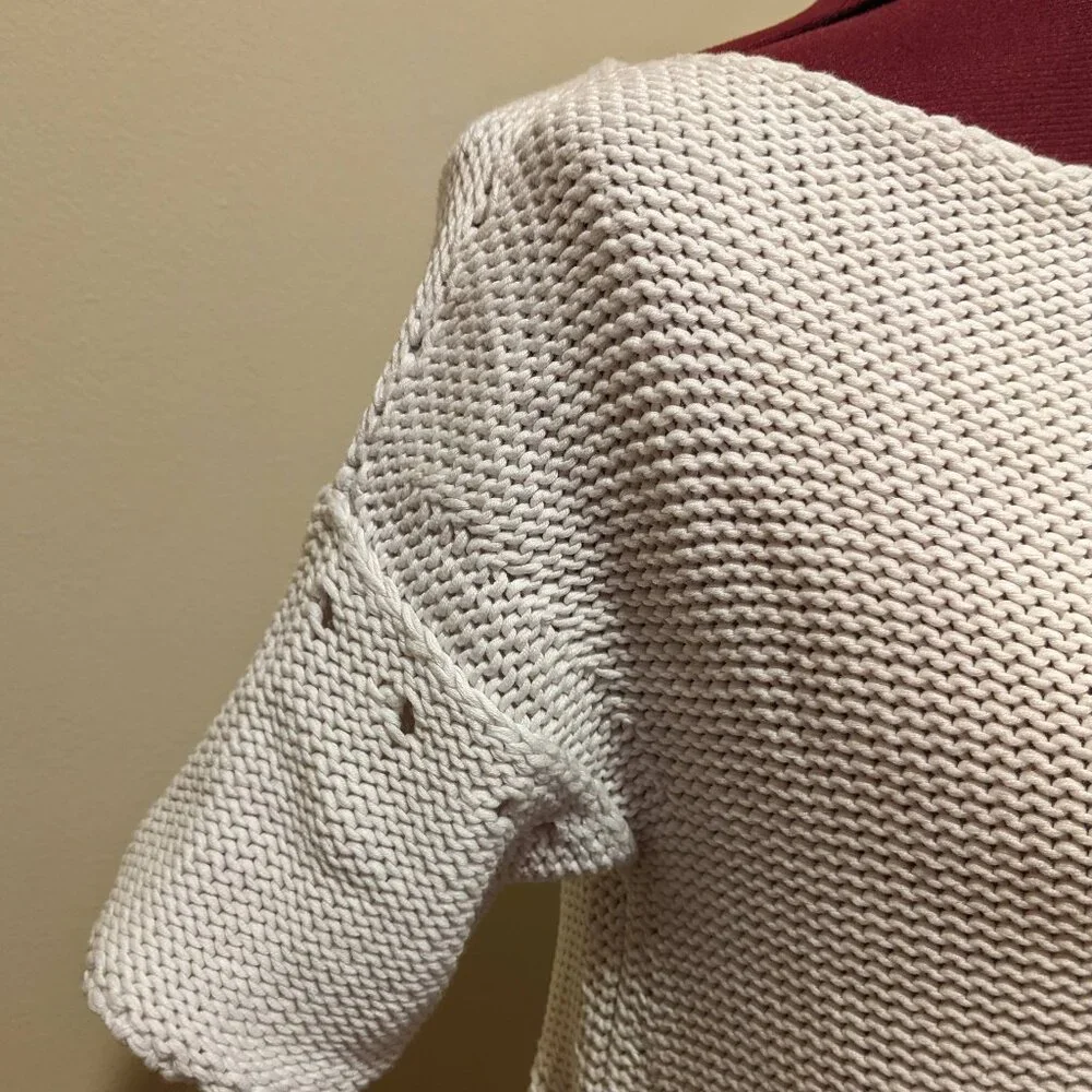 Stella McCartney Boho Knit Mini Dress tunic top – White – Size M/L Made in Italy - Picture 9 of 12